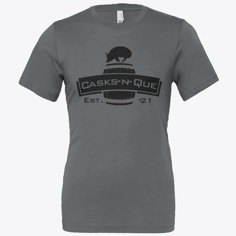 CasksnQue Tee Grey Bella + Canvas 3001