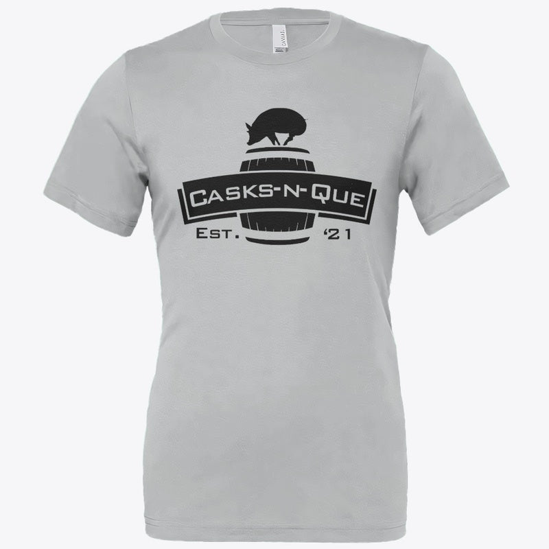 CasksnQue Tee Grey Bella + Canvas 3001