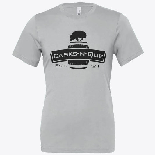 CasksnQue Tee Grey Bella + Canvas 3001